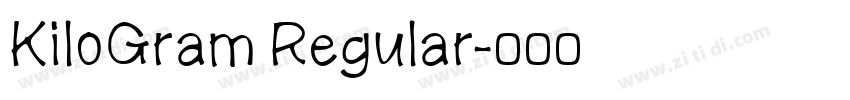 KiloGram Regular字体转换